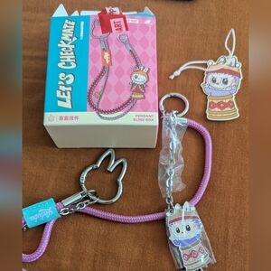 Labubu Authentic Chain Pendant Pink Collector Item
